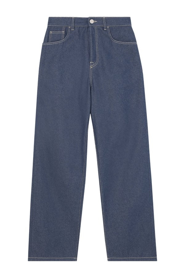 Barrel leg raw denim | raw denim — packshot