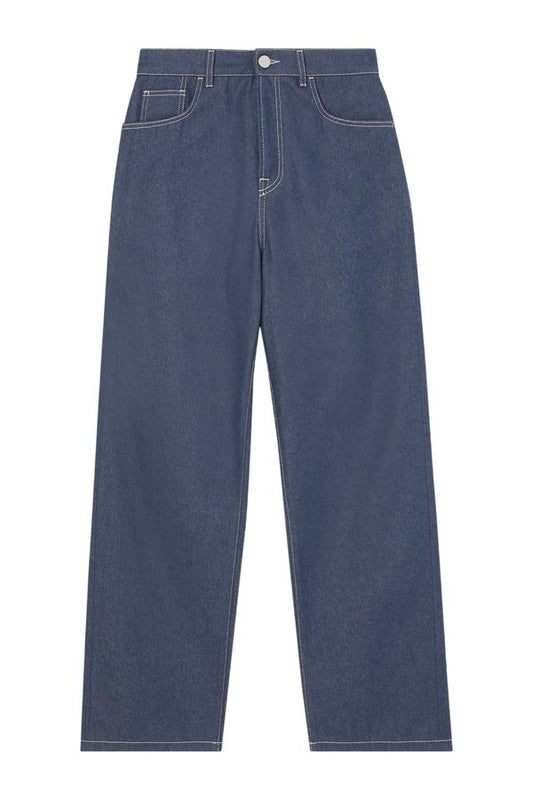 Barrel leg raw denim | raw denim — packshot