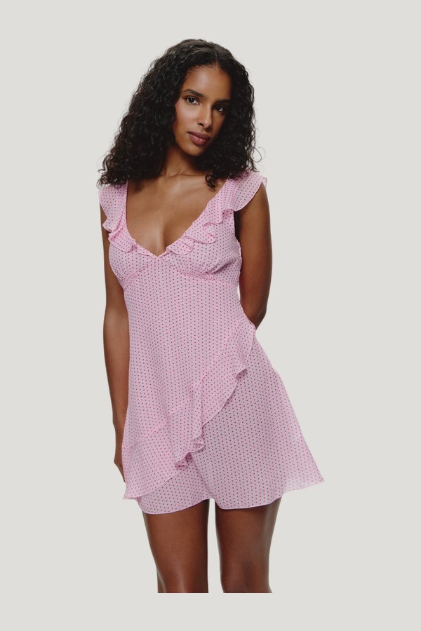Be Mine Chiffon Mini Dress — carry 3