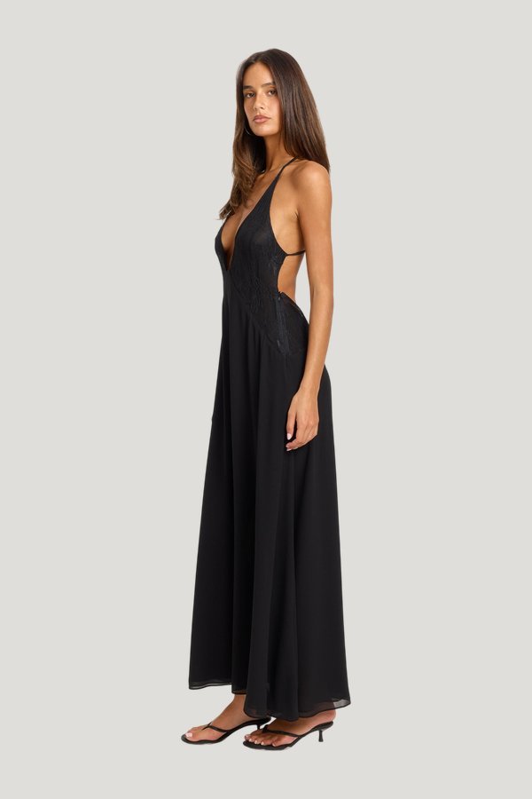 Belladonna Maxi Dress — model side