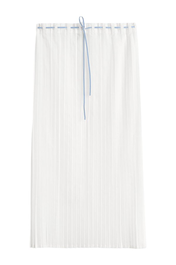 Belted pleated skirt — packshot