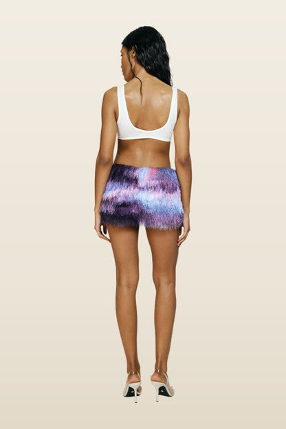 Smoothie skort in Berry — model back