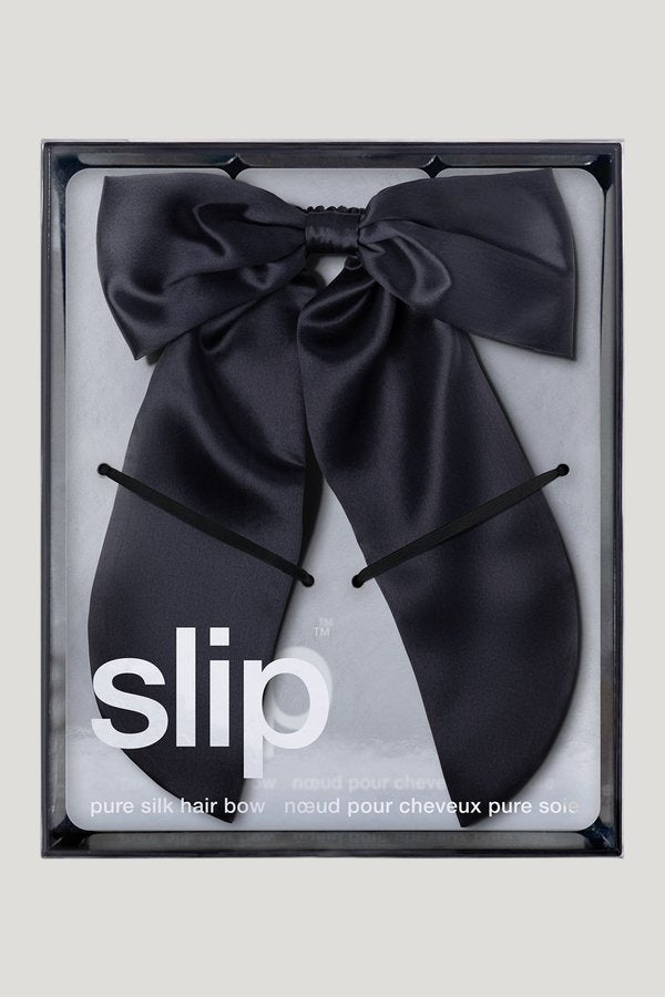 Black Hair Bow — model side
