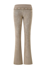 Blare Studded Terry Pant - Stone — packshot