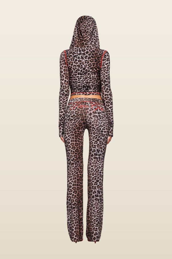 Blare Trackpant - Dark Leopard — model back