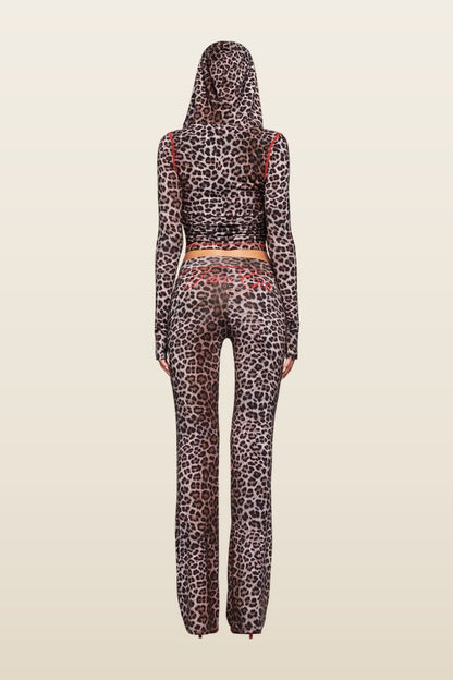 Blare Trackpant - Dark Leopard — model back