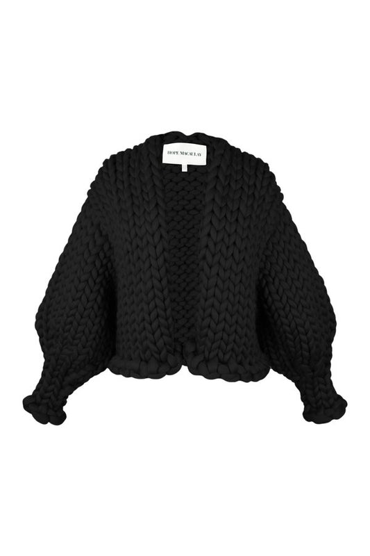 Black Colossal Knit Cardigan — packshot