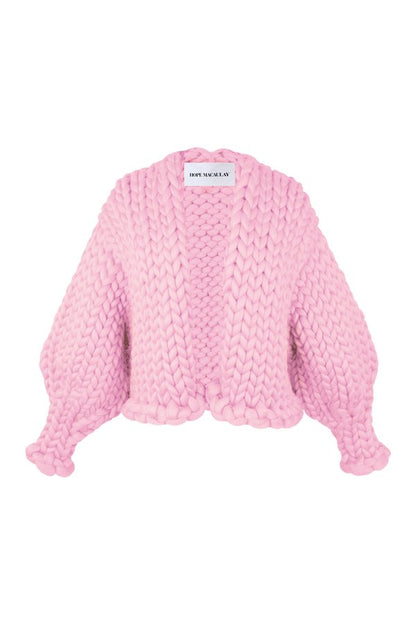 Pink Colossal Knit Cardigan — packshot