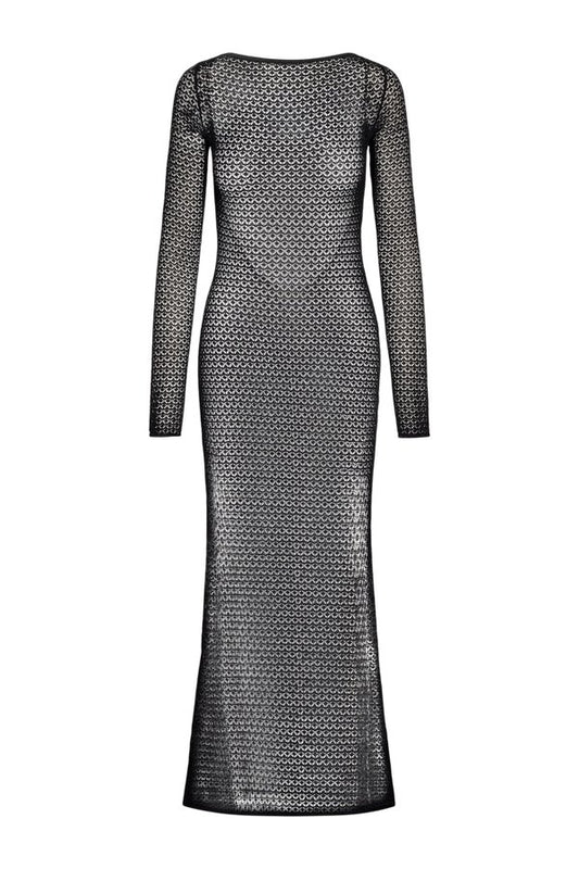 Bodrum Dress - Black Lace Crochet — packshot
