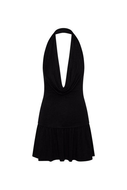 Bowery Cowl Neck Mini Dress — packshot