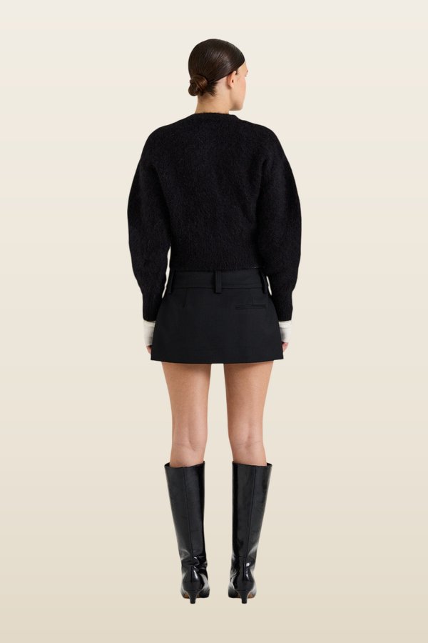 Bowie Twill Skirt — model back