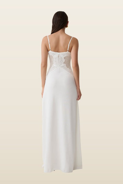Bray Knit & Lace Maxi Dress — model back