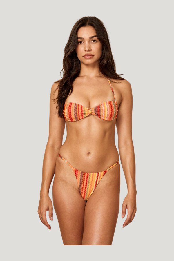 Brazil Thong - Sardinia Stripe — model front
