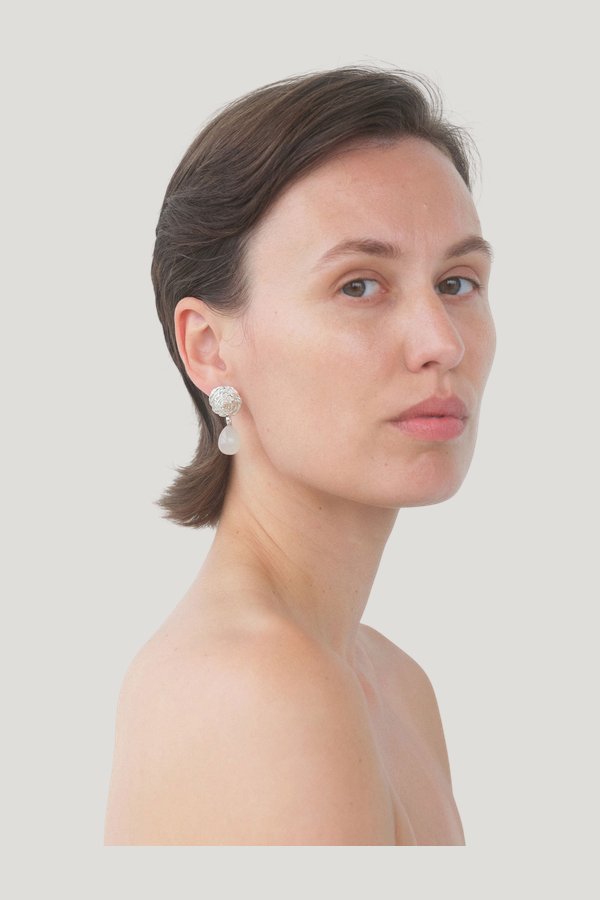 Breton Earrings by Corali — model front