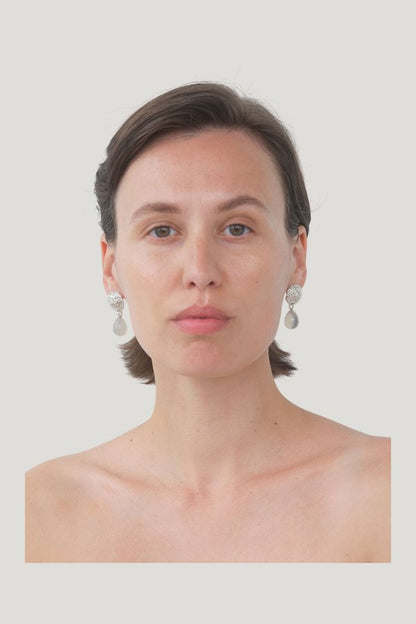 Breton Earrings by Corali — model side