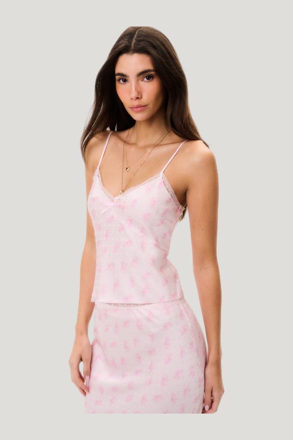 Brett Silk-Blend Floral Cami Top — carry 3