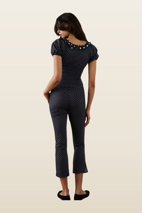 Button Front Pant — model back
