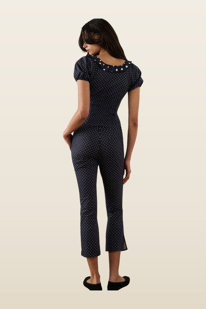 Button Front Pant — model back