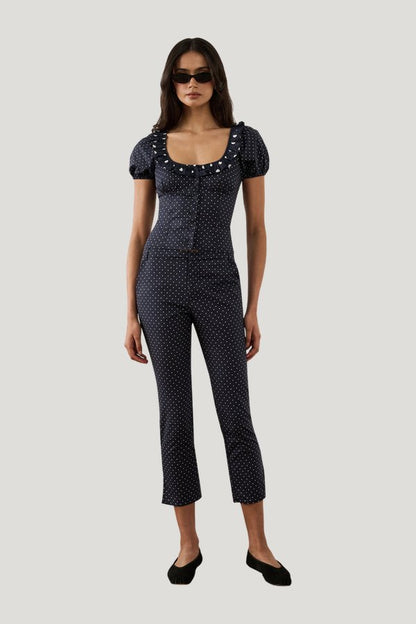 Button Front Pant — model front
