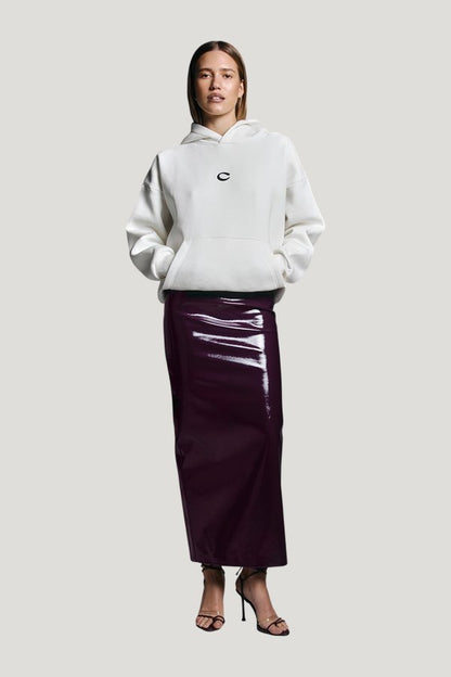 C hoodie — model front