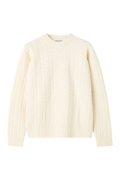 Cable knit jumper — packshot