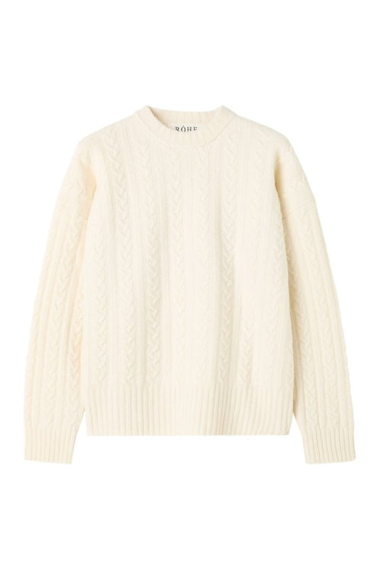 Cable knit jumper — packshot