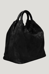 Camila In Coal Suede — model front