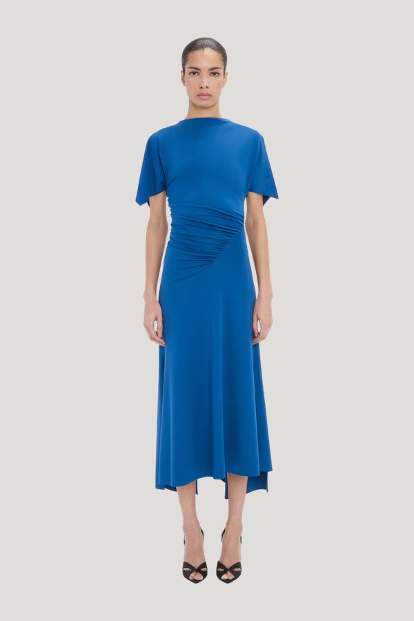 Blousey Midi Dress — model front