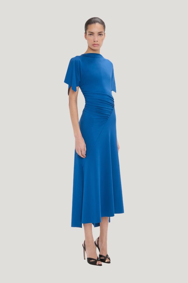 Blousey Midi Dress — model side