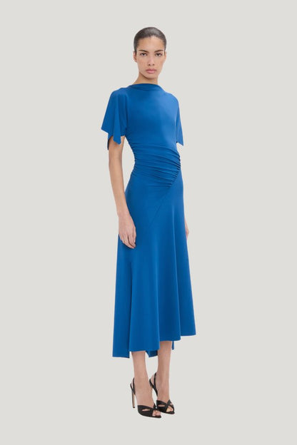 Blousey Midi Dress — model side