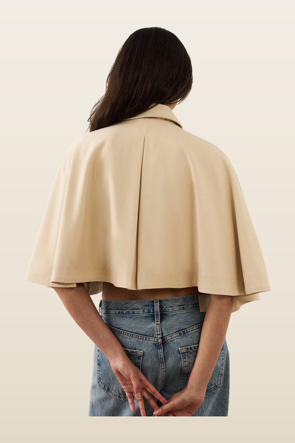 Cape Trench Jacket — model back