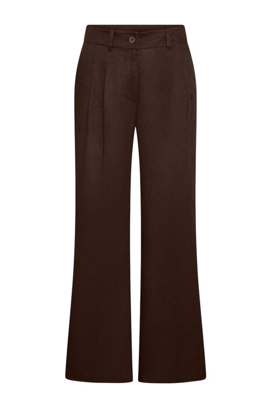Casablanca Pants - Espresso Linen — packshot