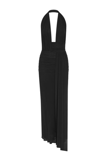 Cassis Drape Maxi Dress — packshot