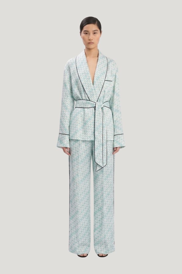 Cecilia Trouser In Portofino Print — model front