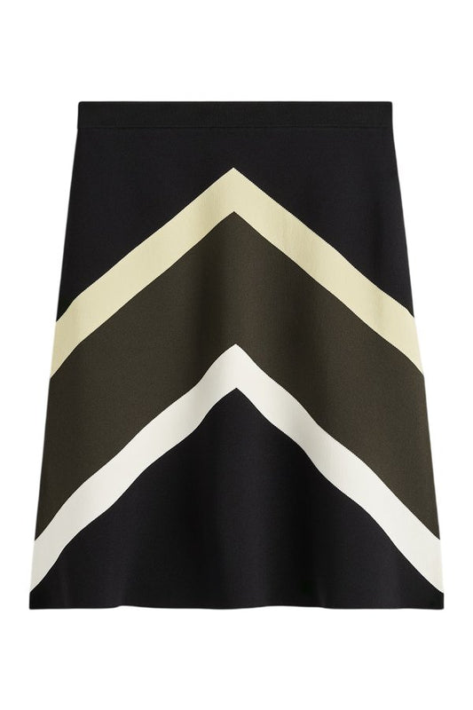 Chevron stripe skirt — packshot