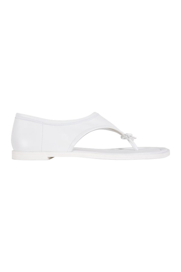 Clark Sandal In White Nappa — packshot