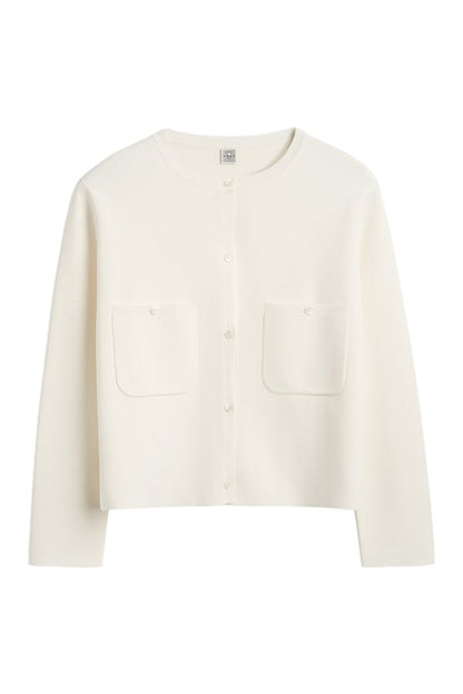 Classic compact knit cardigan — packshot