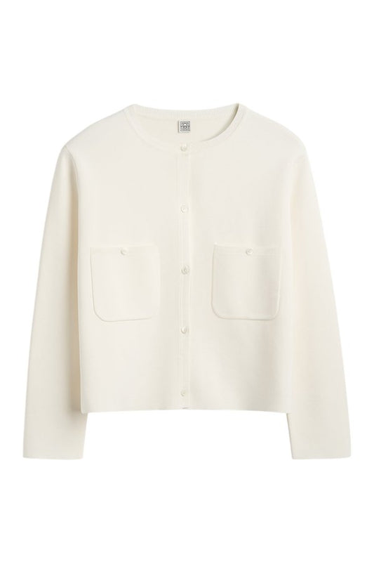 Classic compact knit cardigan — packshot