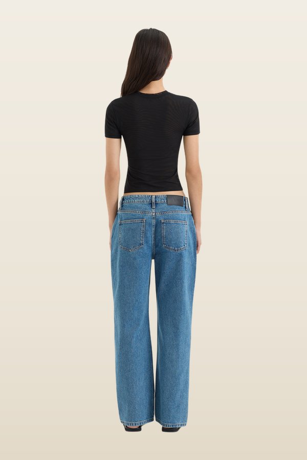 Classic Straight Leg Jean — model back