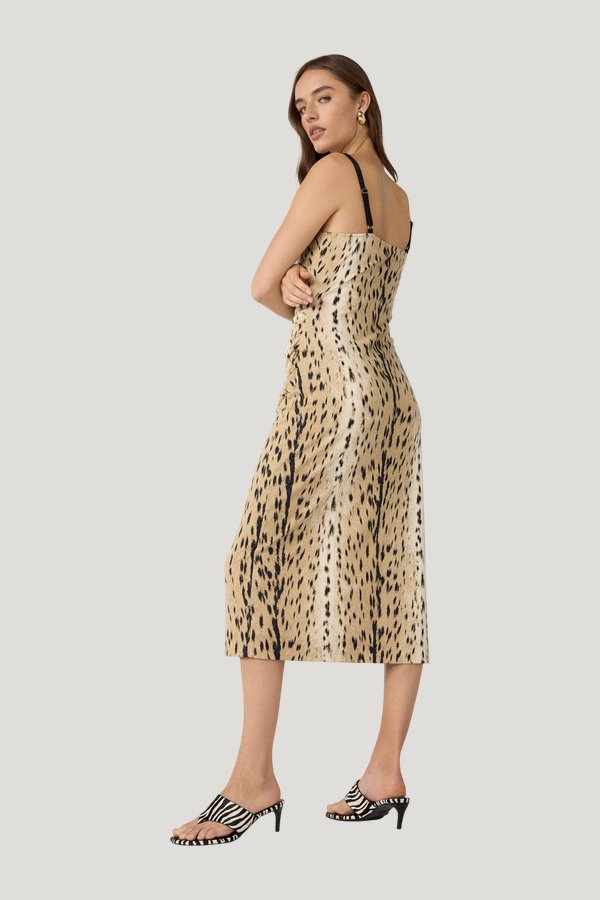 Claudia Slip Dress — model side