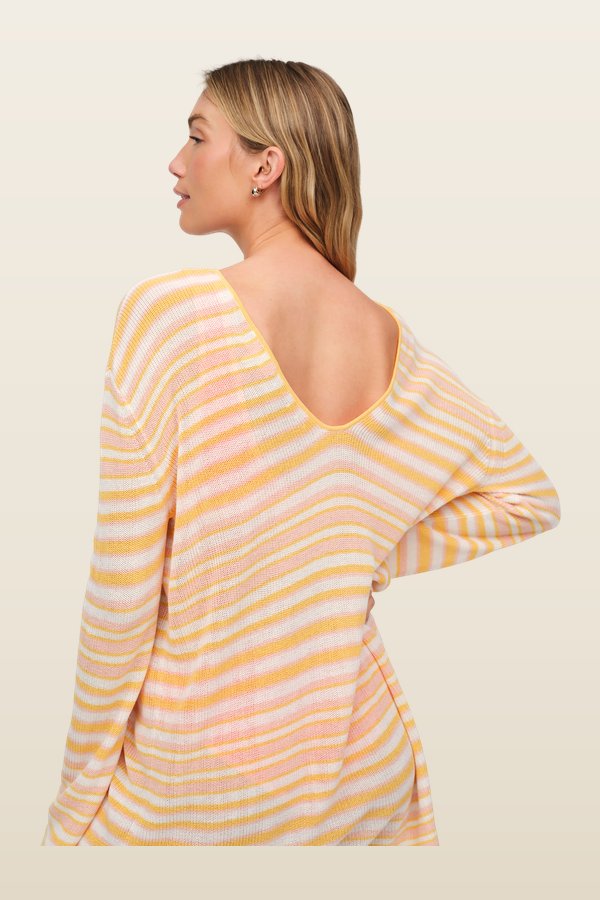 Coastal Cover Up | Mango Stripe — carry 4