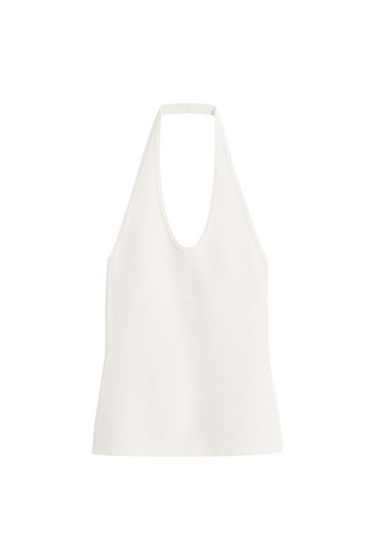 Compact knit halter top optic — packshot
