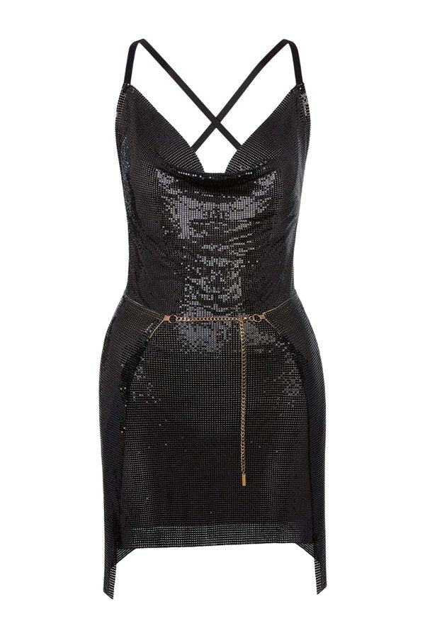 Adrianne Dress in Jet — packshot