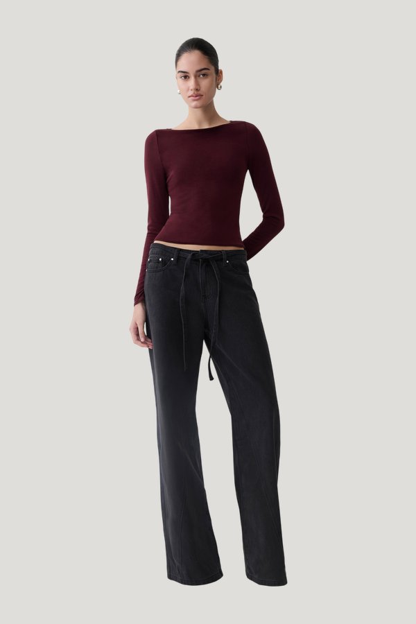 Coraline Long Sleeve Sheer Top — carry 2