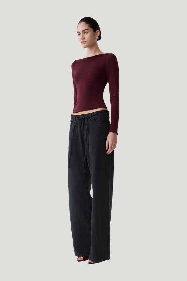 Coraline Long Sleeve Sheer Top — carry 3