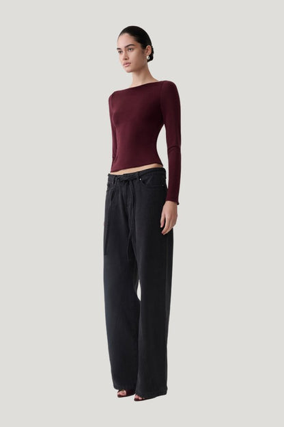 Coraline Long Sleeve Sheer Top — carry 3