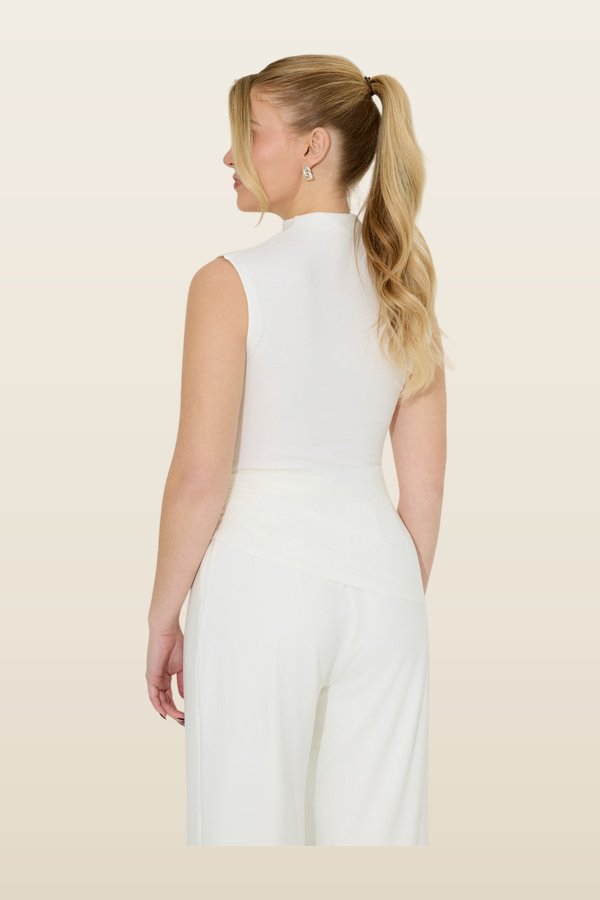 Cotton Mix Jersey Trousers — model back