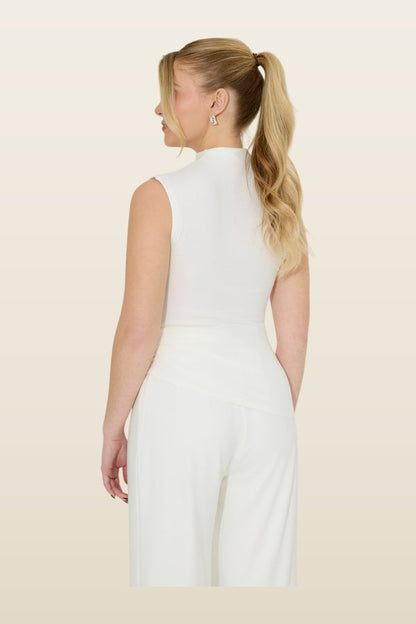 Cotton Mix Jersey Trousers — model back