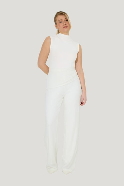 Cotton Mix Jersey Trousers — model side