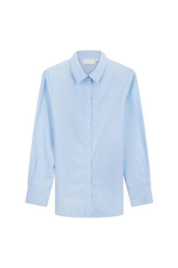 Crease Resistant Cotton Poplin Stripe Shirt — packshot